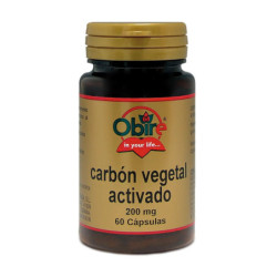 Carbon vegetal activado 200mg 60 cápsulas