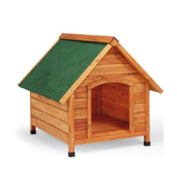 Caseta de madera con techo dos aguas pequeña