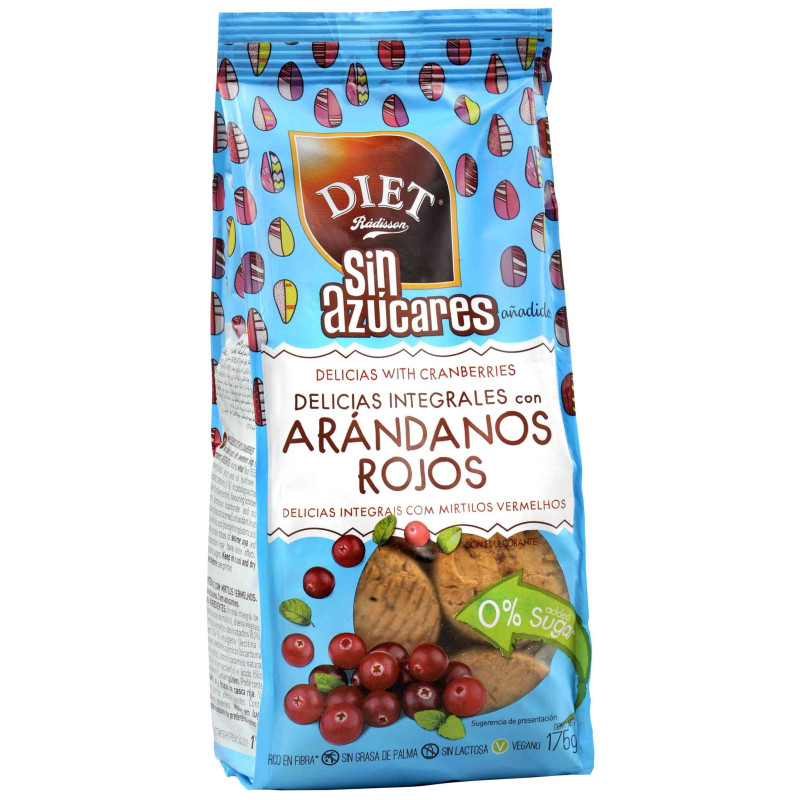 Delicias arándanos sin azucar 175 gr