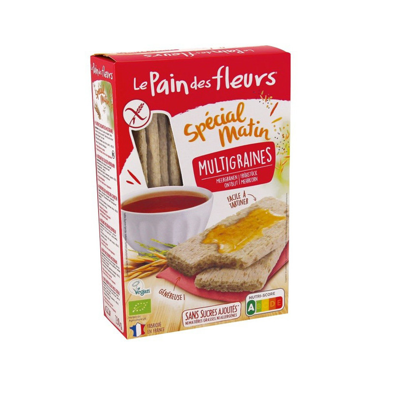 Tostada multicereales special matin le pain des fleurs 230 g