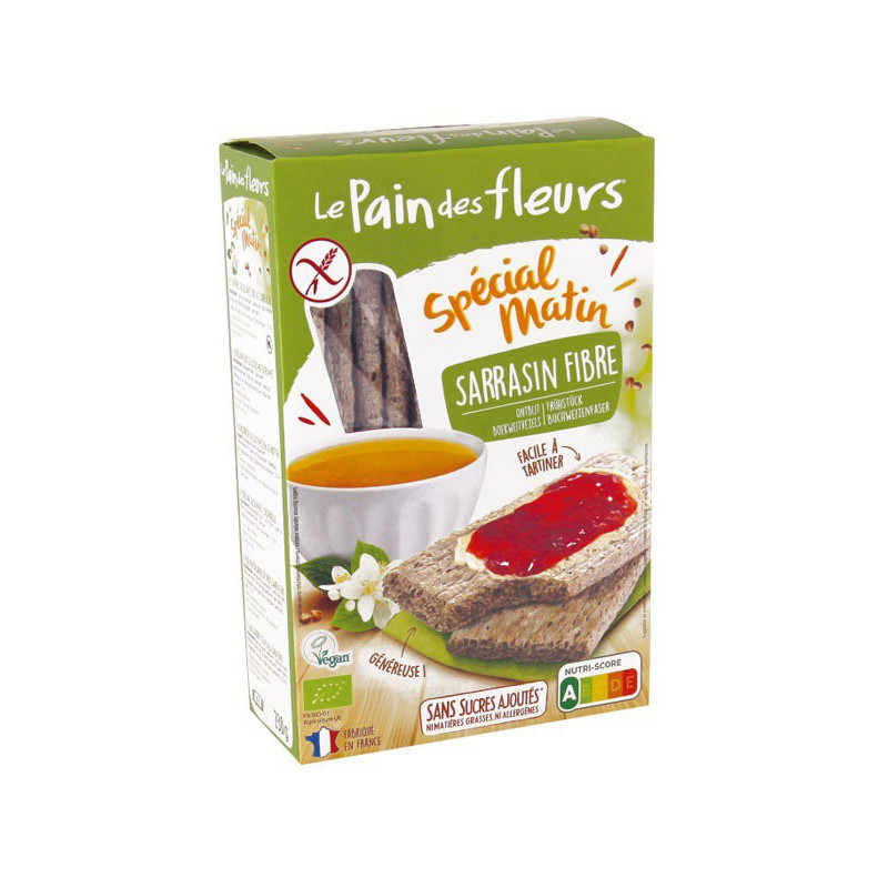 Tostada sarraceno fibra special matin le pain des fleurs 230g