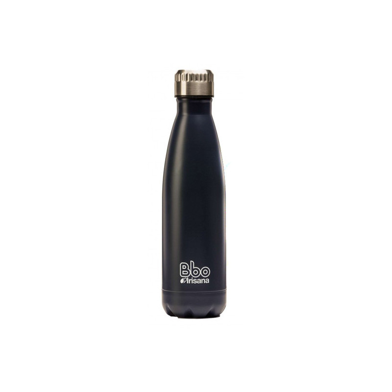 Botella bbo termo acero inoxidable 350ml azul y  funda irisana