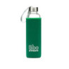 Botella bbo verde borosilicato con neopreno 550 ml.  irisana