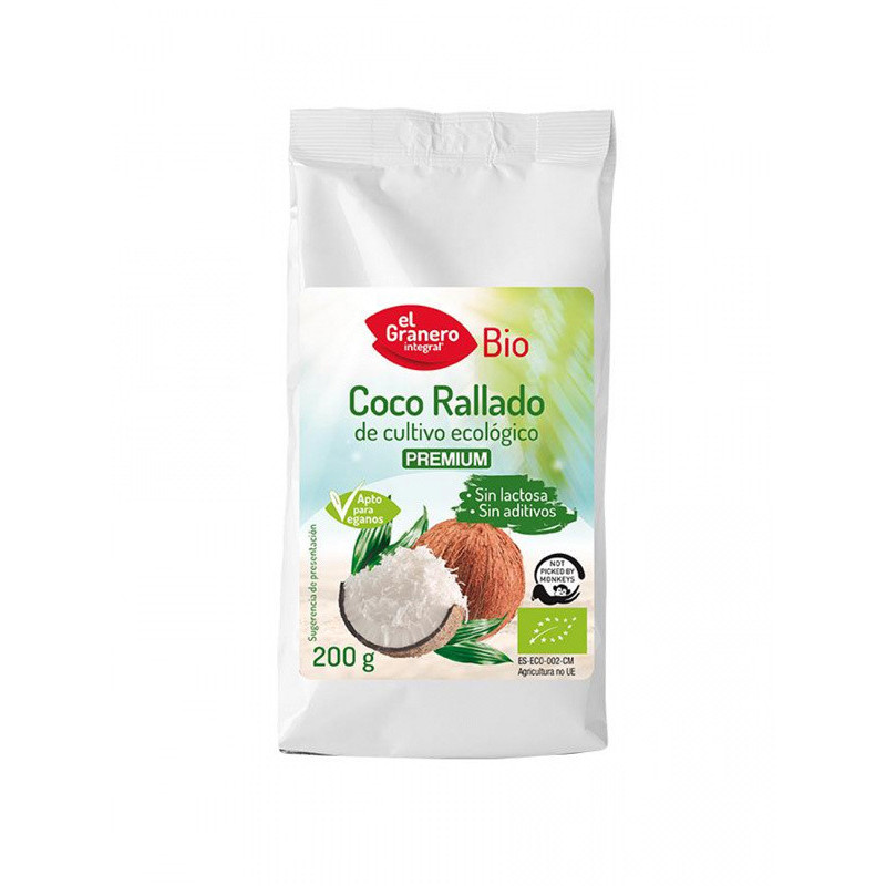 Coco rallado fino bio 200 g