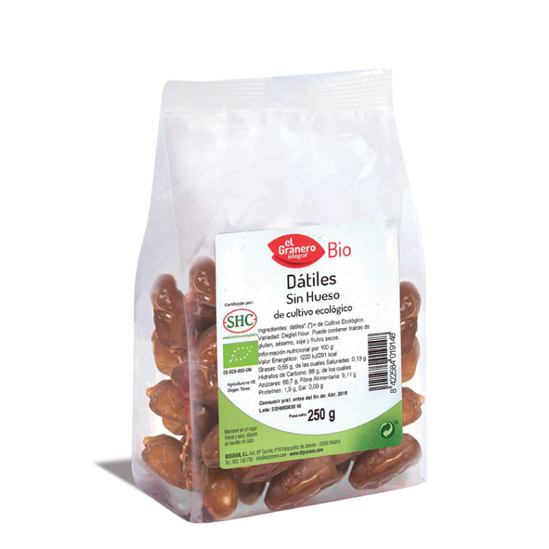 Datiles sin hueso bio 250g