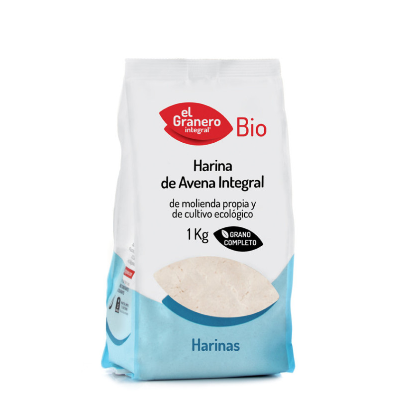 Harina de avena integral bio 1 kg