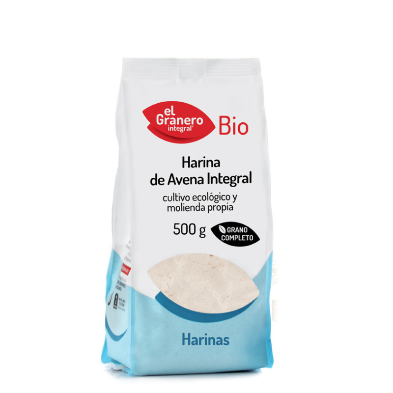 Harina de avena integral bio 500 g