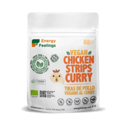 Pollo al curry en tiras vegano eco (pvt) 165g