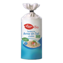 Tortitas de arroz sin sal añadida bio 115 g