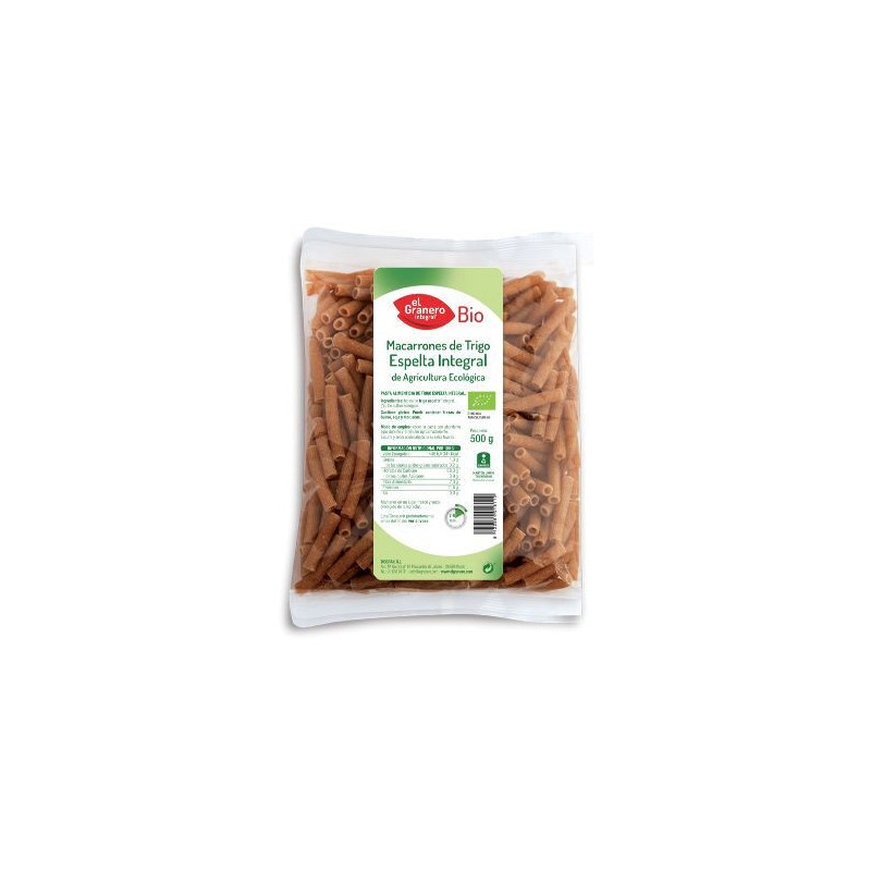 Macarrones de trigo espelta integral bio 500 g