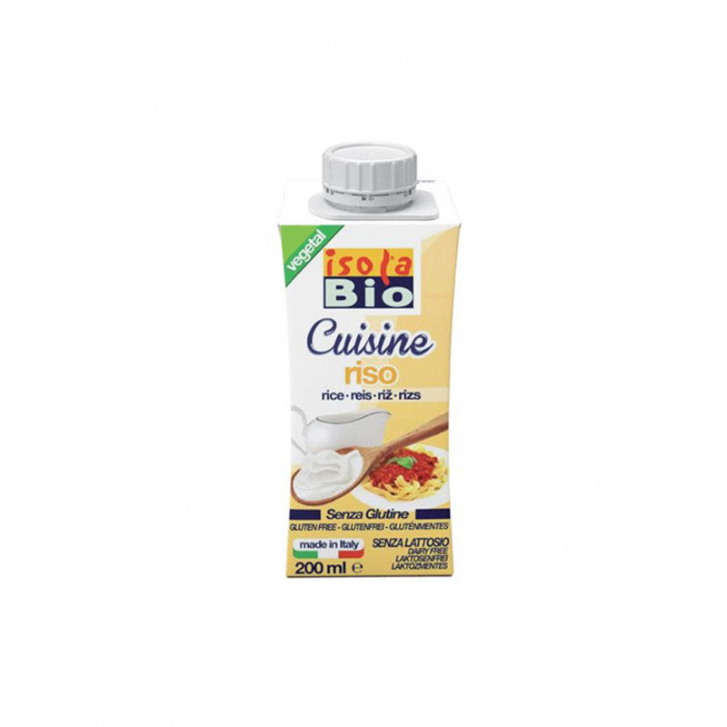 Crema para cocinar de arroz bio, 200 ml