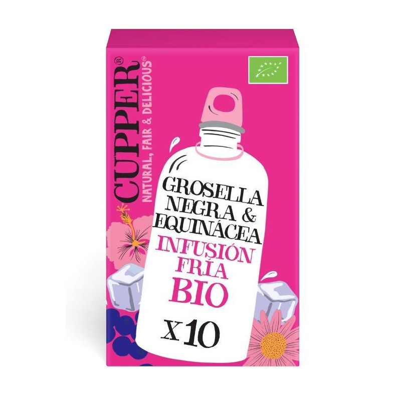 Infusion fria con grosella negra y equinacea bio 10 bolsas