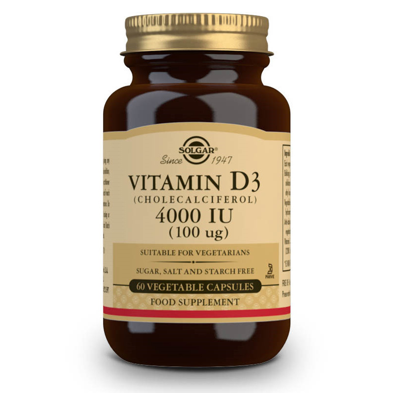 Vitamina d3 4000 ui 100mcg. 60 comp masticables