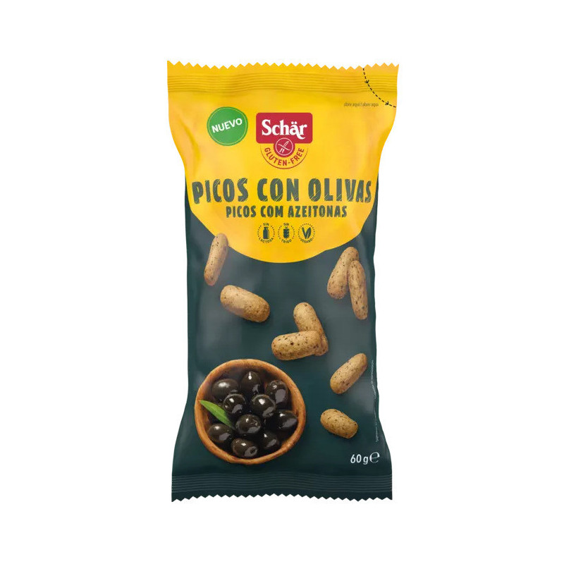 Picos con olivas 60g schär