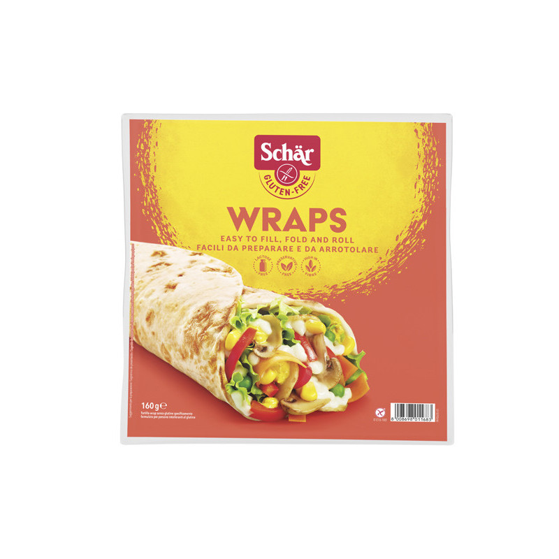 Tortitas sin gluten wraps 160g schär