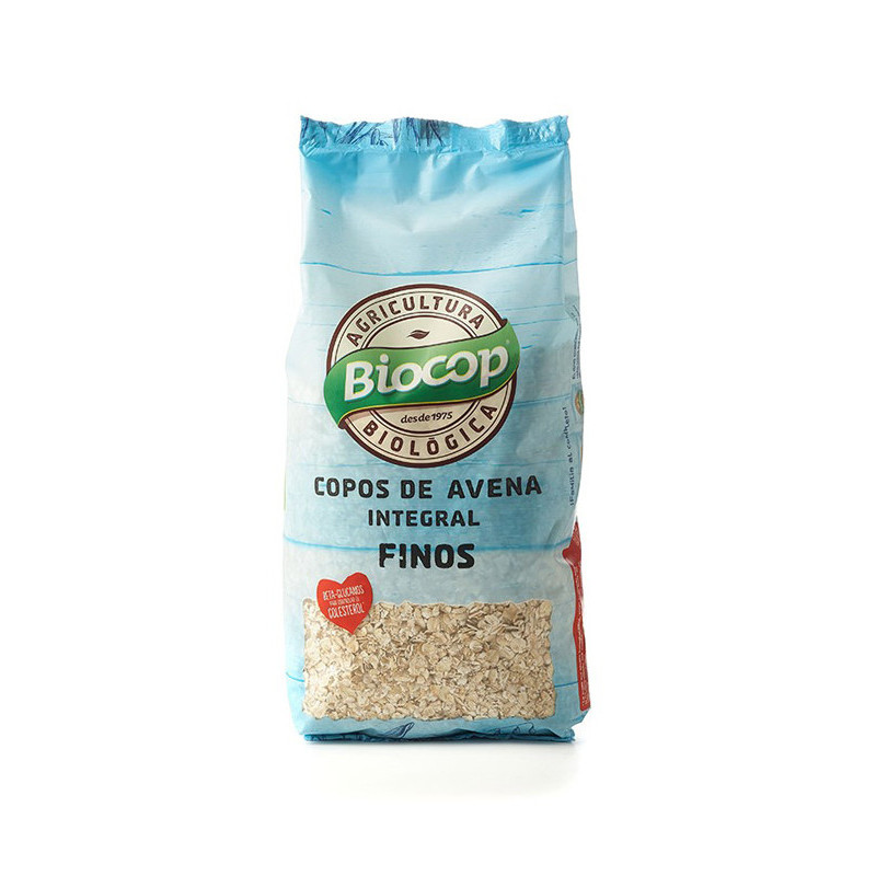 Copos avena integral finos biocop 500g