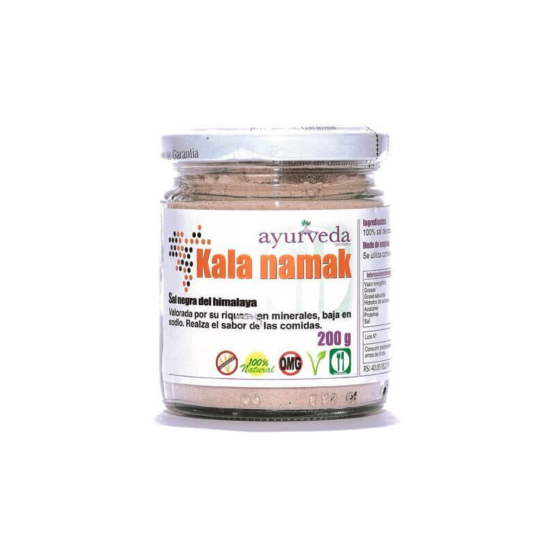 Kala namak sal negra ayurvédica 200 g