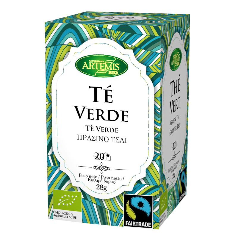 Té verde infusión fair trade eco 28g