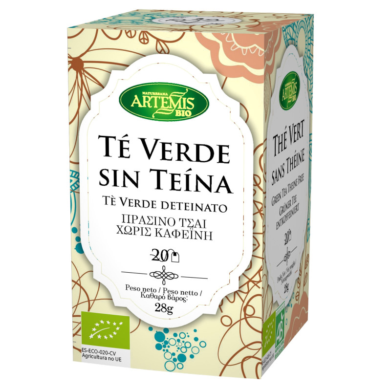 Té verde sin teína infusión eco 28g