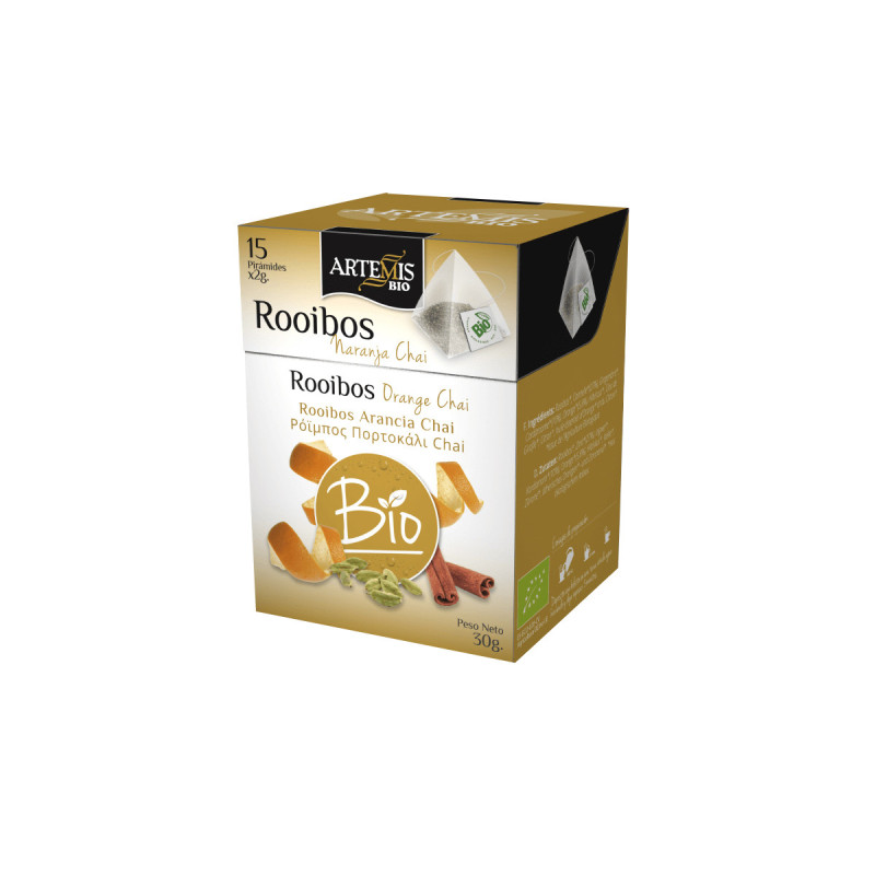 Pirámide infusión rooibos naranja chai eco 30g