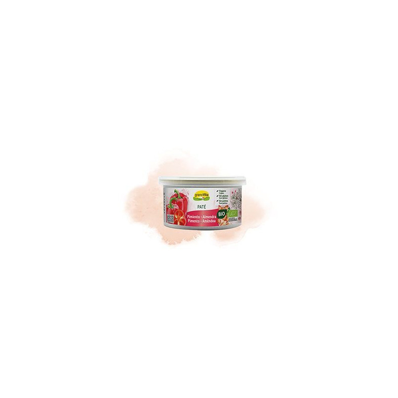 Paté pimiento-almendra bio lata 125g