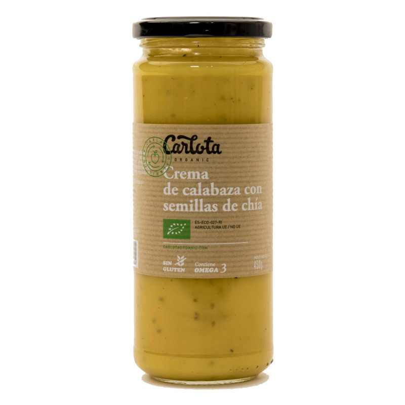 Crema de calabaza con semillas de chía 450g