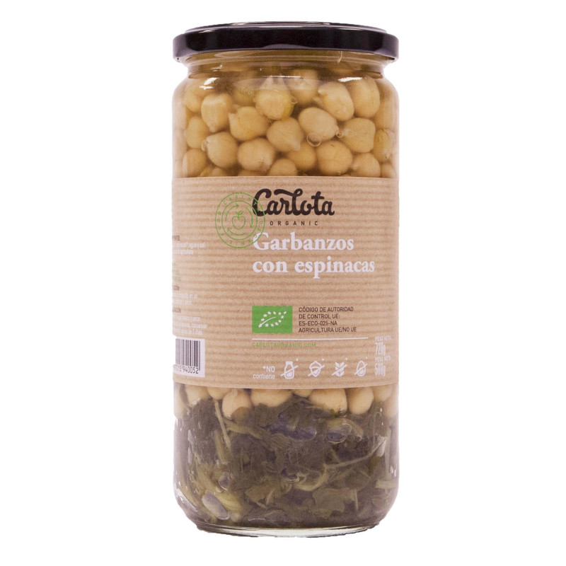 Garbanzos con espinacas 500gr