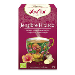 Yogi tea jengibre hibisco bio 17 bolsitas