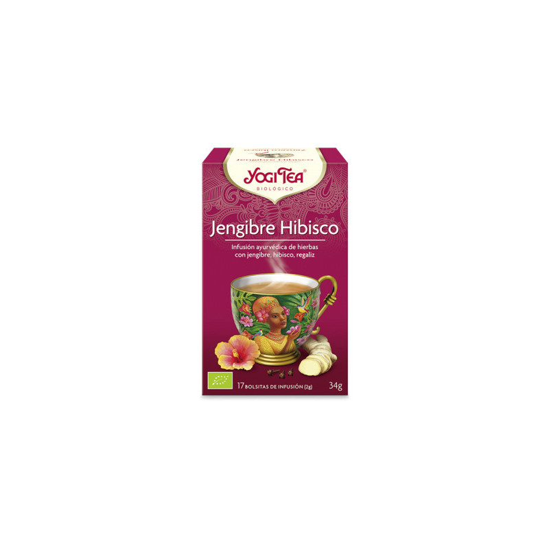 Yogi tea jengibre hibisco bio 17 bolsitas