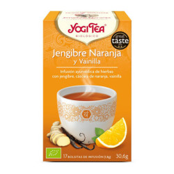 Yogi tea jengibre naranja vainilla bio 17 bolsitas