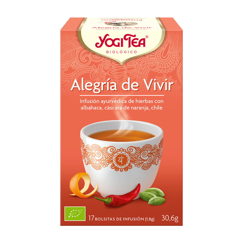 Yogi tea alegria vivir (reconfort)  bio 17 bolsitas