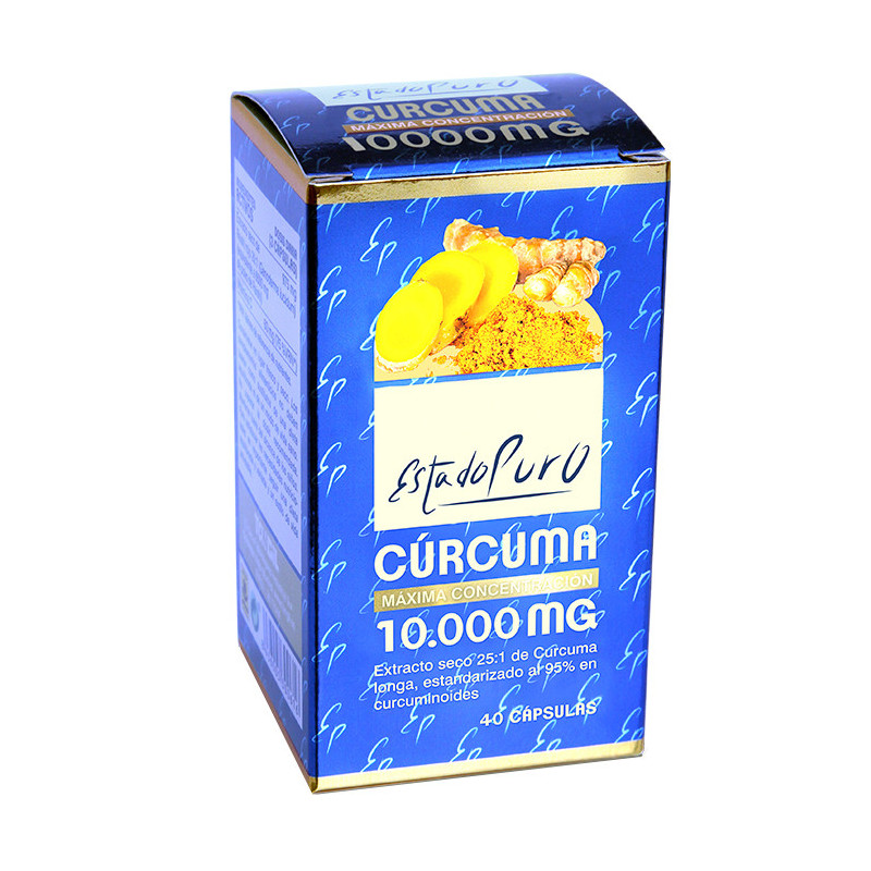 Curcuma 10000 mg  40 cápsulas estado puro