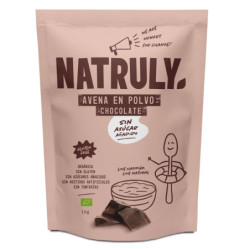 Natural avena en polvo chocolate  bio 1 kg
